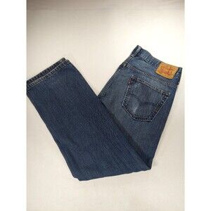 2012 Men's Levi's 569 Loose Straight Medium Wash Blue Denim Jeans Size 34X32